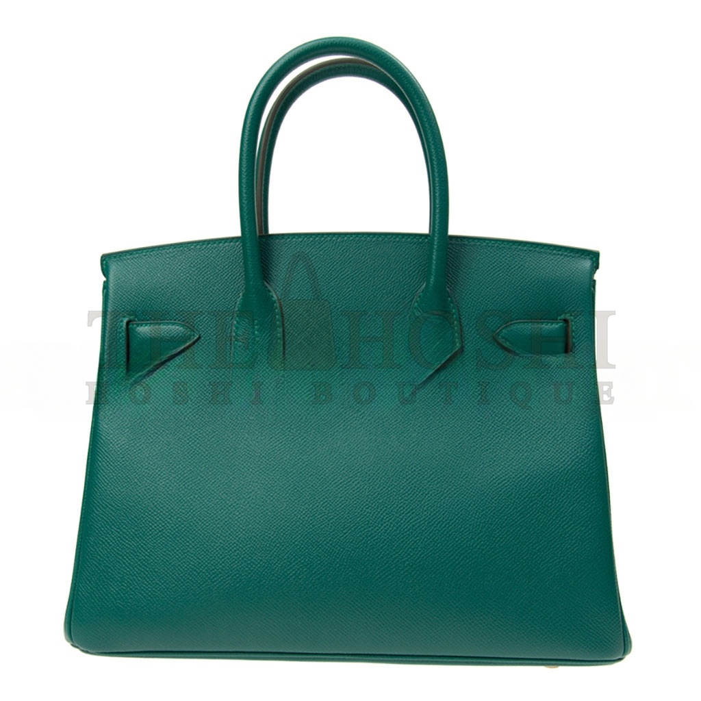 H**me5 BIRKIN 30 EPSOM VELVET GREEN GOLD BUCKLE BAG BK30Z6EPGP (30*23*15cm) Master Quality